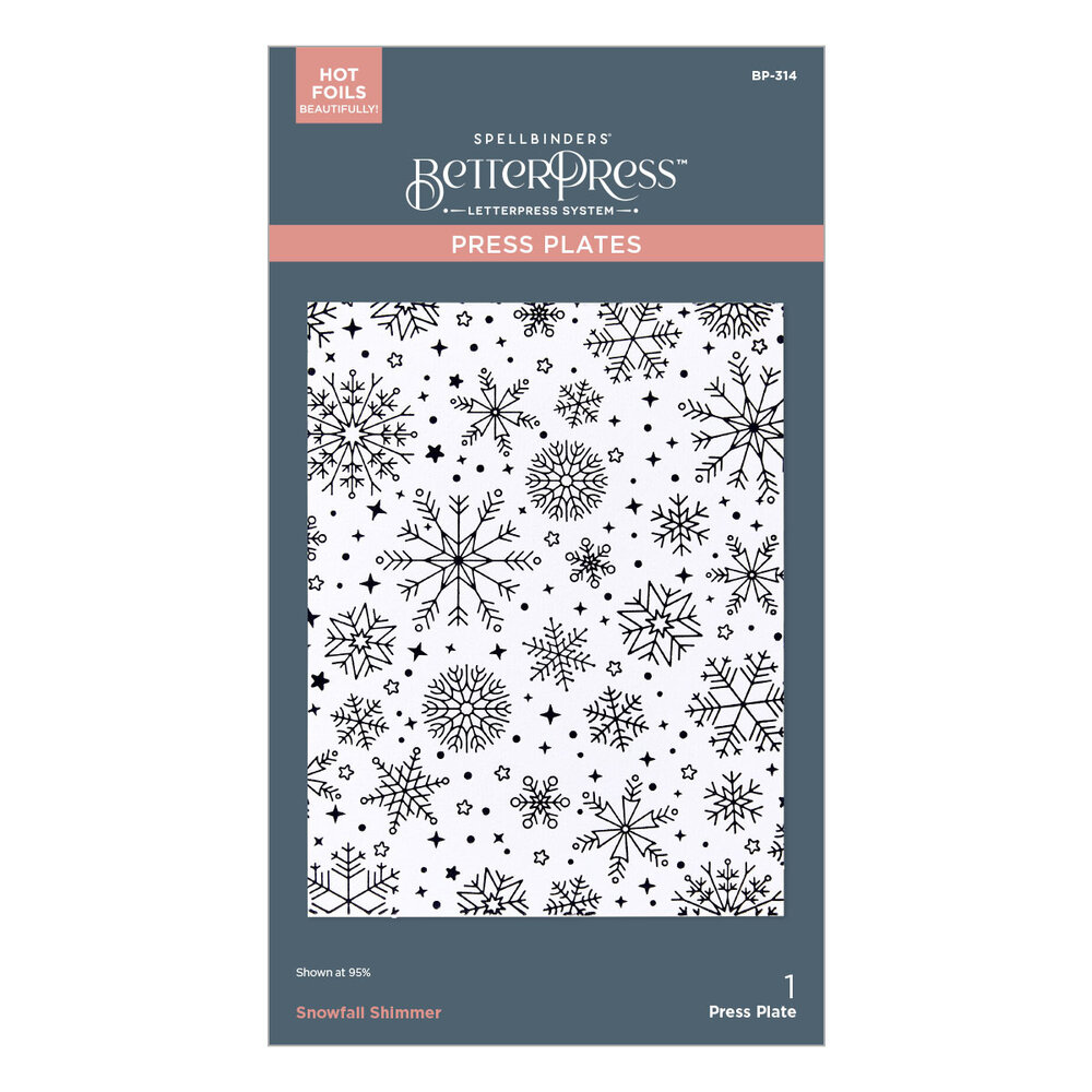 Spellbinders Wonderland BetterPress Plate Snowfall Shimmer (BP-314) Spellbinders Wonderland BetterPress Plate Snowfall Shimmer (BP-314)