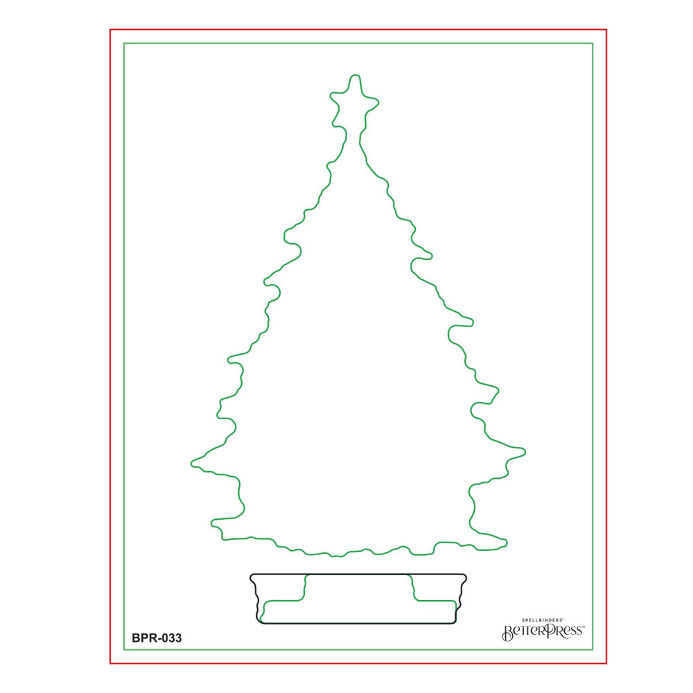 Spellbinders Wonderland BetterPress Plates Twinkle Bright Tree Registration (BPR-033) Spellbinders Wonderland BetterPress Plates Twinkle Bright Tree Registration (BPR-033)