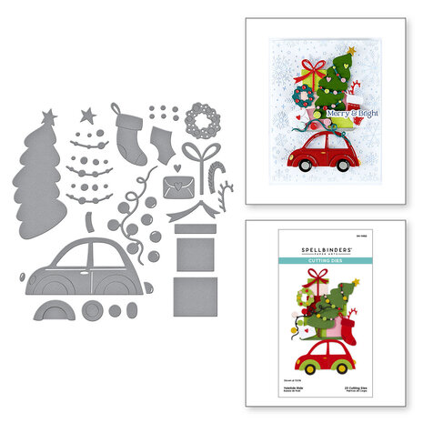 Spellbinders Wonderland Etched Dies Yuletide Ride (S4-1462) Spellbinders Wonderland Etched Dies Yuletide Ride (S4-1462)