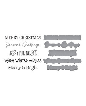 Spellbinders Wonderland Plate & Die Set Merry Messages (BP-312) Spellbinders Wonderland Plate & Die Set Merry Messages (BP-312)