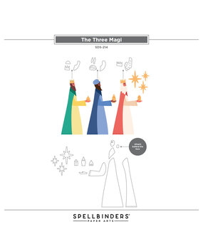 Spellbinders Wonderland Stamp & Die Set The Three Magi (SDS-214) Spellbinders Wonderland Stamp & Die Set The Three Magi (SDS-214)