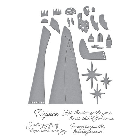 Spellbinders Wonderland Stamp & Die Set The Three Magi (SDS-214) Spellbinders Wonderland Stamp & Die Set The Three Magi (SDS-214)