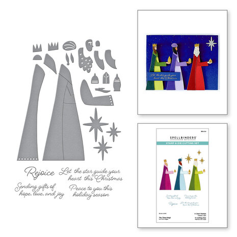 Spellbinders Wonderland Stamp & Die Set The Three Magi (SDS-214) Spellbinders Wonderland Stamp & Die Set The Three Magi (SDS-214)