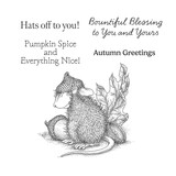 Spellbinders Tree-Mendous Christmas Cling Rubber Stamp Set Hats Off to You! (RSC-062)