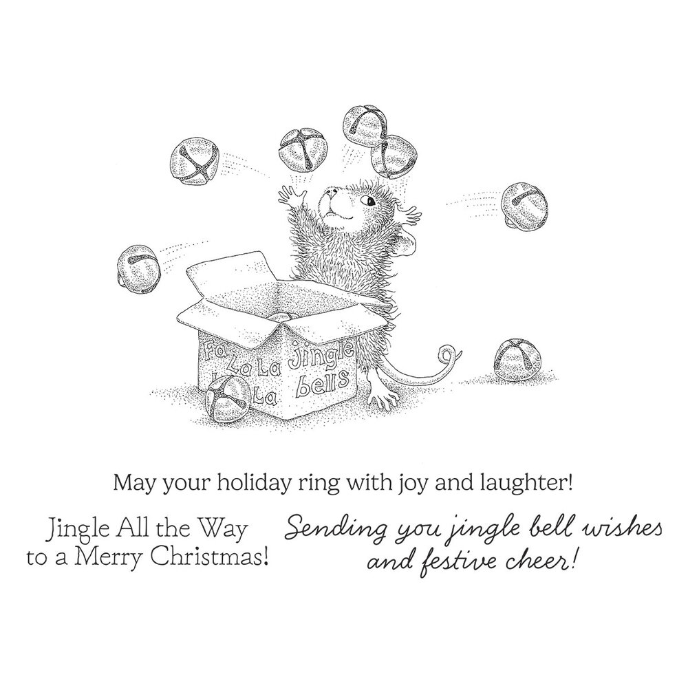 Spellbinders Tree-Mendous Christmas Cling Rubber Stamp Set Jingle Bell Wishes (RSC-058) Spellbinders Tree-Mendous Christmas Cling Rubber Stamp Set Jingle Bell Wishes (RSC-058)