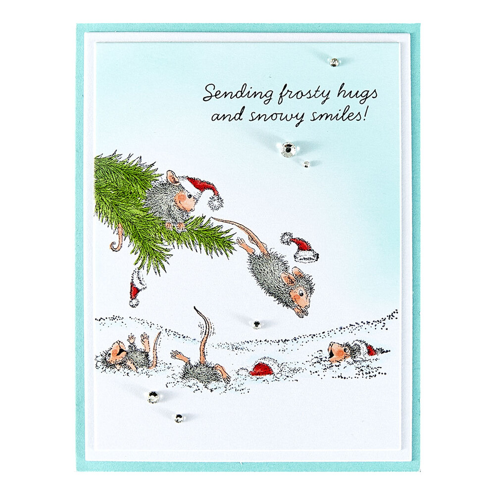 Spellbinders Tree-Mendous Christmas Cling Rubber Stamp Set Snowy Smiles (RSC-060) Spellbinders Tree-Mendous Christmas Cling Rubber Stamp Set Snowy Smiles (RSC-060)