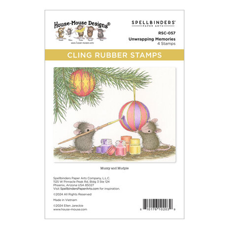 Spellbinders Tree-Mendous Christmas Cling Rubber Stamp Set Unwrapping Memories (RSC-057) Spellbinders Tree-Mendous Christmas Cling Rubber Stamp Set Unwrapping Memories (RSC-057)