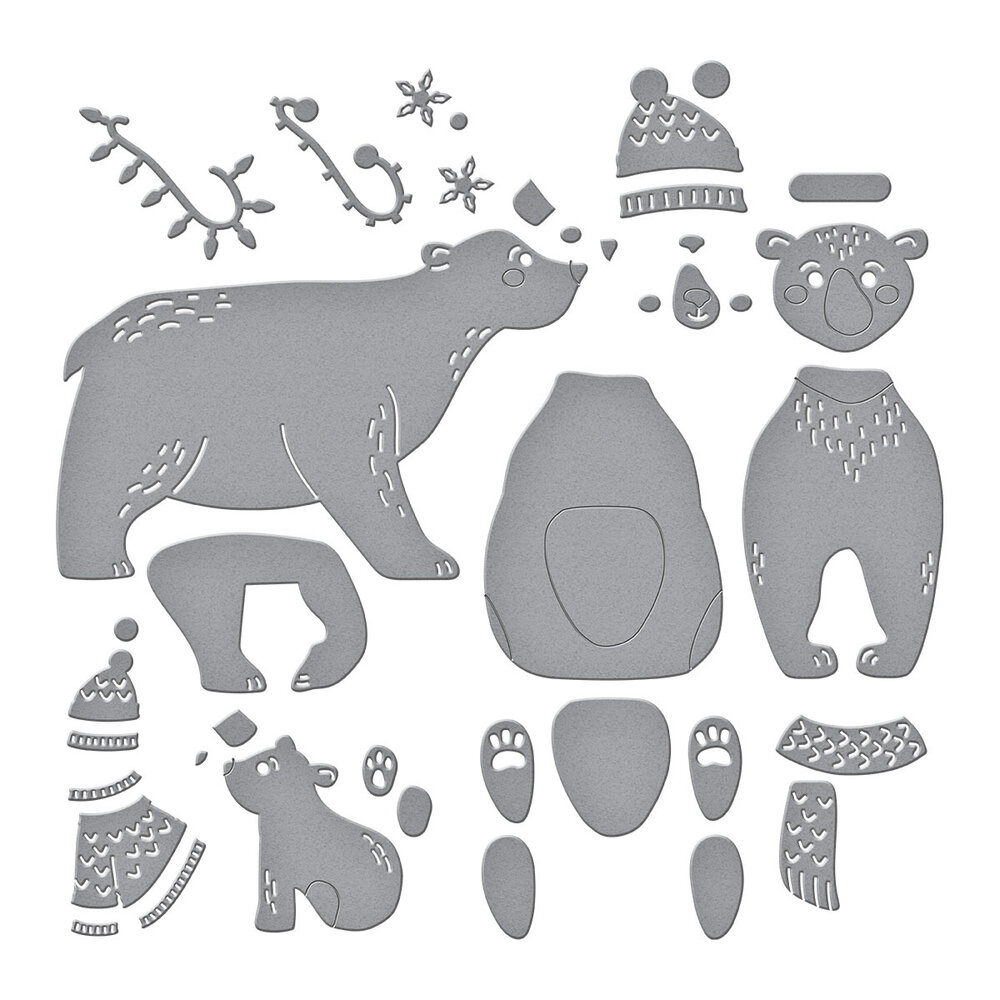 Spellbinders North Pole Friends Etched Dies Polar Bear Pals (S4-1475) Spellbinders North Pole Friends Etched Dies Polar Bear Pals (S4-1475)