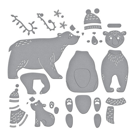 Spellbinders North Pole Friends Etched Dies Polar Bear Pals (S4-1475) Spellbinders North Pole Friends Etched Dies Polar Bear Pals (S4-1475)