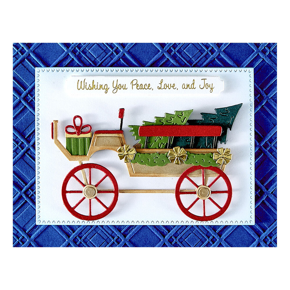 Spellbinders Country Christmas Press Plate & Die Banner & Sentiments (BP-307) Spellbinders Country Christmas Press Plate & Die Banner & Sentiments (BP-307)