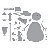 Spellbinders Country Christmas Etched Dies Country Snowman (S4-1457)