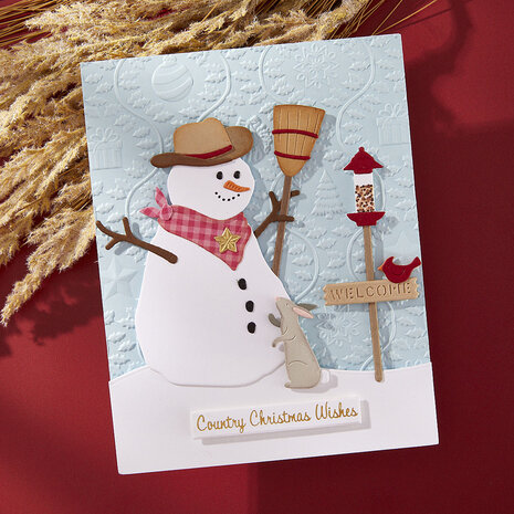 Spellbinders Country Christmas Etched Dies Country Snowman (S4-1457) Spellbinders Country Christmas Etched Dies Country Snowman (S4-1457)