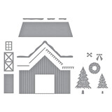Spellbinders Country Christmas Etched Dies Country Christmas Barn (S5-693)