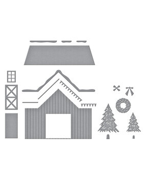 Spellbinders Country Christmas Etched Dies Country Christmas Barn (S5-693) Spellbinders Country Christmas Etched Dies Country Christmas Barn (S5-693)