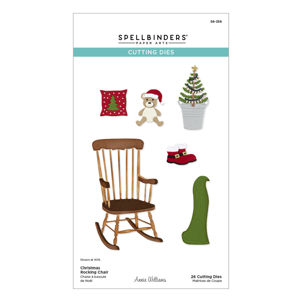 Spellbinders Country Christmas Etched Dies Christmas Rocking Chair (S6-258) Spellbinders Country Christmas Etched Dies Christmas Rocking Chair (S6-258)
