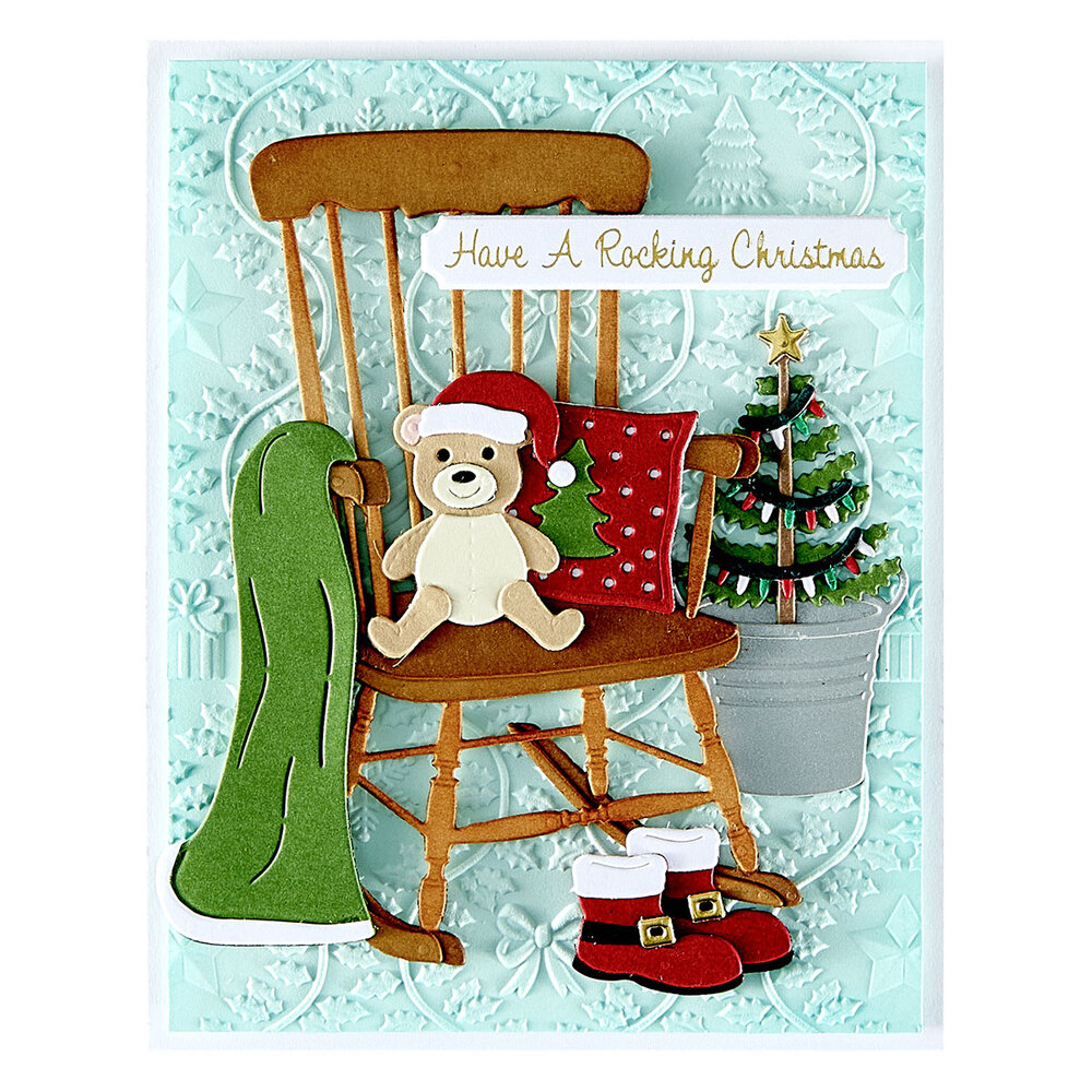 Spellbinders Country Christmas Etched Dies Christmas Rocking Chair (S6-258) Spellbinders Country Christmas Etched Dies Christmas Rocking Chair (S6-258)
