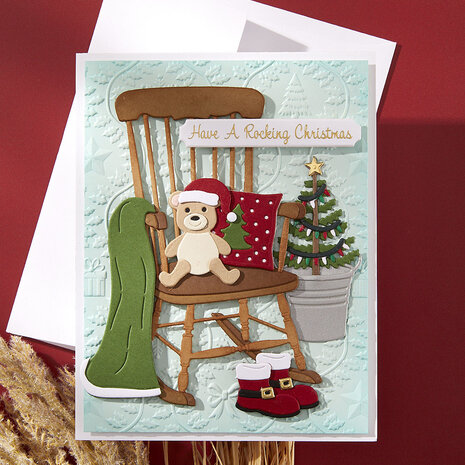 Spellbinders Country Christmas Etched Dies Christmas Rocking Chair (S6-258) Spellbinders Country Christmas Etched Dies Christmas Rocking Chair (S6-258)