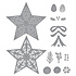 Country Christmas Etched Dies Barn Star Wreath (S5-700) Country Christmas Etched Dies Barn Star Wreath (S5-700)