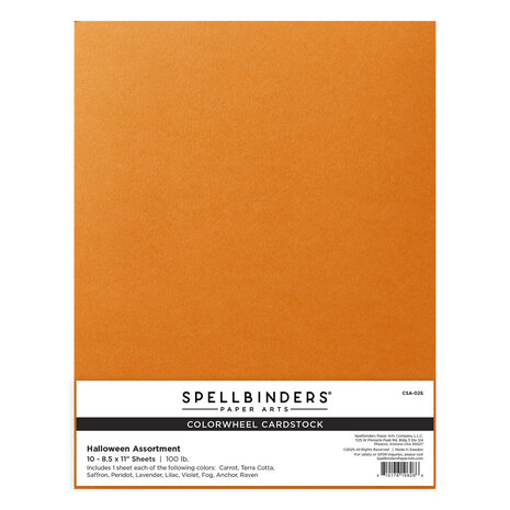 Spellbinders Halloween Assortment 8.5x11 Inch ColorWheel Cardstock (10 Sheets) (CSA-025) Spellbinders Halloween Assortment 8.5x11 Inch ColorWheel Cardstock (10 Sheets) (CSA-025)