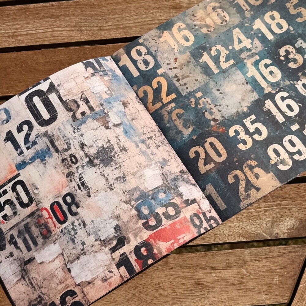 IndigoBlu By the Numbers 8x8 Inch Paper Book (IND1410)