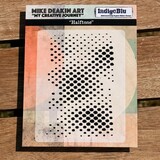 IndigoBlu Halftone Solo Red Rubber Stamp (IND1404)