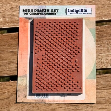 IndigoBlu Halftone Solo Red Rubber Stamp (IND1404) IndigoBlu Halftone Solo Red Rubber Stamp (IND1404)
