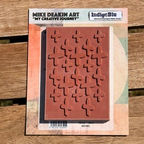 IndigoBlu Hexes Solo Red Rubber Stamp (IND1402) IndigoBlu Hexes Solo Red Rubber Stamp (IND1402)