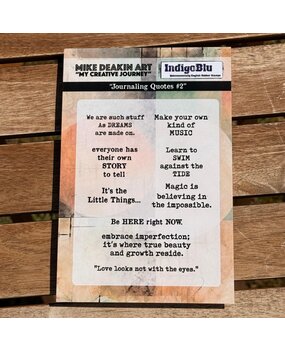 IndigoBlu Journaling Quotes #2 A6 Red Rubber Stamp (IND1405) IndigoBlu Journaling Quotes #2 A6 Red Rubber Stamp (IND1405)