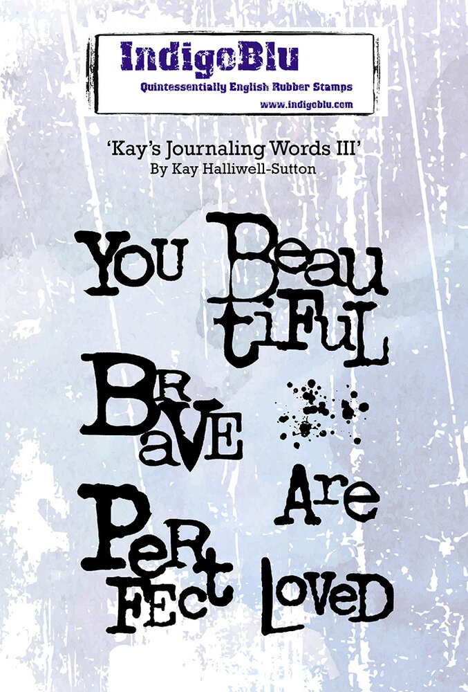 IndigoBlu Kays Journaling Words 3 A6 Red Rubber Stamp (IND1442) IndigoBlu Kays Journaling Words 3 A6 Red Rubber Stamp (IND1442)
