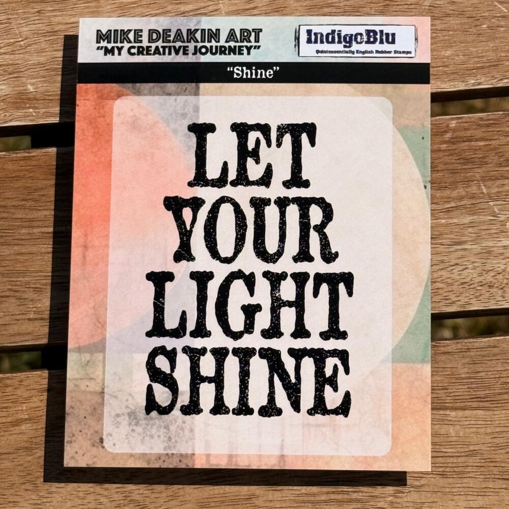 IndigoBlu Shine Solo Red Rubber Stamp (IND1403) IndigoBlu Shine Solo Red Rubber Stamp (IND1403)
