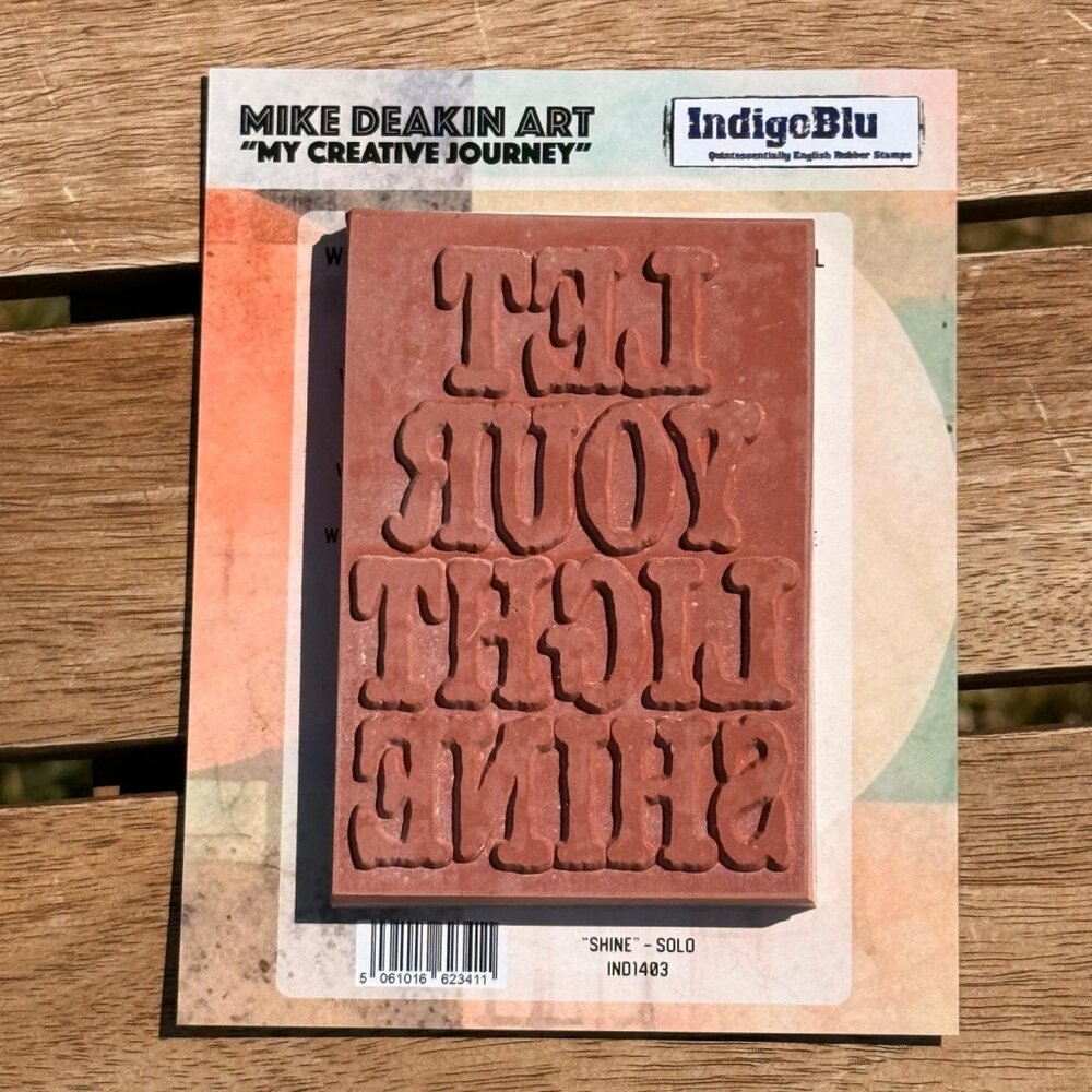 IndigoBlu Shine Solo Red Rubber Stamp (IND1403) IndigoBlu Shine Solo Red Rubber Stamp (IND1403)