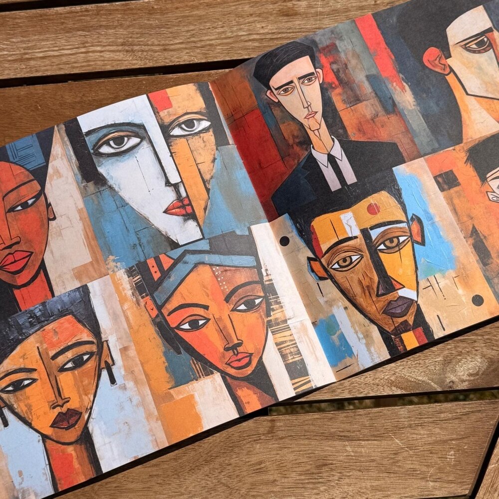 IndigoBlu Small Faces 8x8 Inch Paper Book (IND1409) IndigoBlu Small Faces 8x8 Inch Paper Book (IND1409)