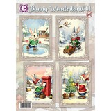Creatief Art Snowy Bunnies Card Kit Bunny Wonderland 01 (RE2530-0186)