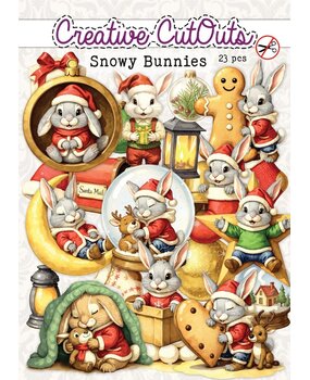 Creatief Art Snowy Bunnies Die-Cuts Creative CutOuts (23pcs) (CCODC-005)
