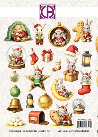 Creatief Art Snowy Bunnies Die-Cuts Creative CutOuts (23pcs) (CCODC-005)