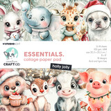 Creative Craftlab Holly Jolly Essentials Collage Paper Pad (CCL-ES-CPP368)