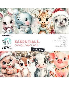 Creative Craftlab Holly Jolly Essentials Collage Paper Pad (CCL-ES-CPP368)