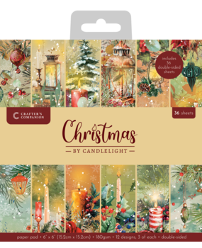 Crafter's Companion Christmas by Candlelight 6x6 Inch Paper Pad (CBC-PAD6)