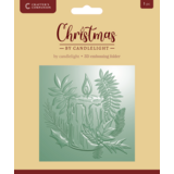 Crafter's Companion Christmas by Candlelight 3D Embossing Folder By Candlelight (CBC-EF5.5-3D-BYCA)