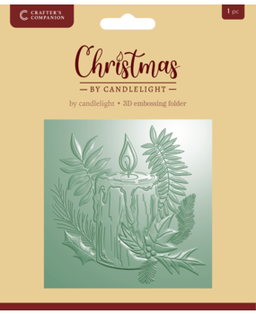 Crafter's Companion Christmas by Candlelight 3D Embossing Folder By Candlelight (CBC-EF5.5-3D-BYCA)