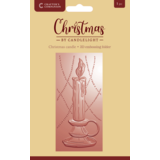 Crafter's Companion Christmas by Candlelight 3D Embossing Folder Christmas Candle (CBC-EF2.75-3D-CHCA)