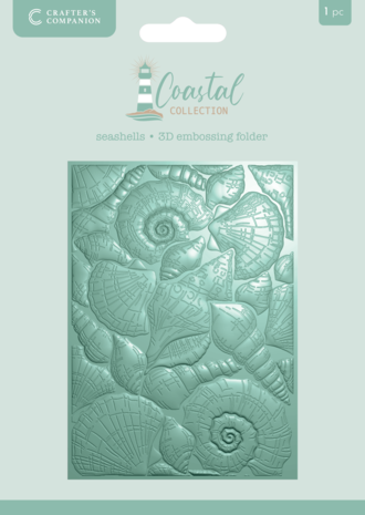 Crafter's Companion Coastal 3D Embossing Folder Seashells (CC-CO-3D-EF5-SESH) Crafter's Companion Coastal 3D Embossing Folder Seashells (CC-CO-3D-EF5-SESH)