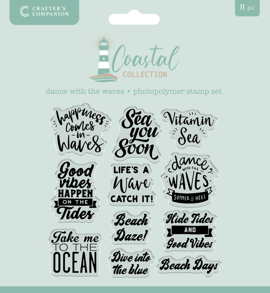 Crafter's Companion Coastal Photopolymer Stamp Dance with the Waves (CC-CO-STP-DWTW)