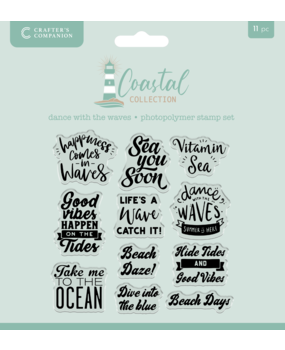 Crafter's Companion Coastal Photopolymer Stamp Dance with the Waves (CC-CO-STP-DWTW)