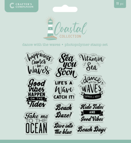 Crafter's Companion Coastal Photopolymer Stamp Dance with the Waves (CC-CO-STP-DWTW)