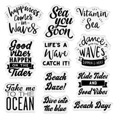Crafter's Companion Coastal Photopolymer Stamp Dance with the Waves (CC-CO-STP-DWTW)