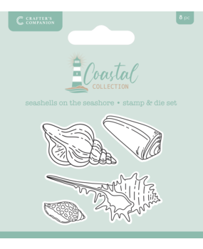 Crafter's Companion Coastal Stamp & Die Seashells on the Seashore (CC-CO-STD-SSSS)