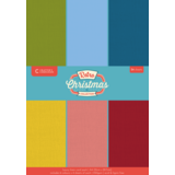 Crafter's Companion Retro Christmas A4 Luxury Linen Cardstock (CC-RC-LINEN-A4)