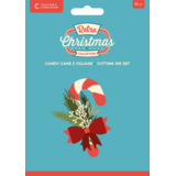Crafter's Companion Retro Christmas Metal Die Set Candy Cane & Foliage (CC-RC-MD-CAN)