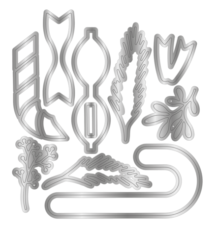 Crafter's Companion Retro Christmas Metal Die Set Candy Cane & Foliage (CC-RC-MD-CAN) Crafter's Companion Retro Christmas Metal Die Set Candy Cane & Foliage (CC-RC-MD-CAN)